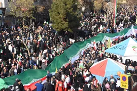 راهپیمایی 22 بهمن در سمنان
