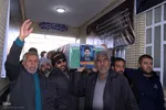 وداع اهالی مسجد الزهراء(س) شیراز با طلبه شهید امنیت