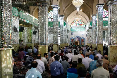 نماز عید سعید فطر در جوار حرم حضرت امام زاده حسن (ع)
