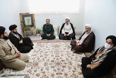 دیدار اعضای کنگره شهدای روحانی با خانواده شهید تقوی