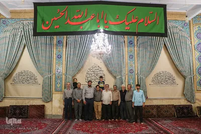 سیاه‌پوشی مسجد حاج تقی خان اراک در آستانه محرم