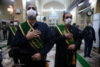 آیین غباررویی ضریح امامزاده موسی مبرقع