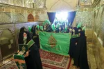 گلباران حرم های مطهر حضرت شاهچراغ (ع) و حضرت «ام احمد (س)»