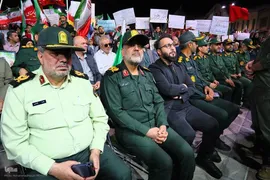 پاسداشت سپهبد شهید علی شادمانی و شهدای دفاع ۱۲ روزه در همدان