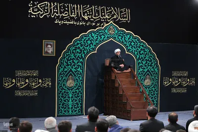 دومین شب عزاداری شهادت حضرت فاطمه(س) با حضور رهبر معظم انقلاب