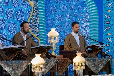 آیین جزء‌خوانی قرآن در امامزاده نرمی دولت‌آباد