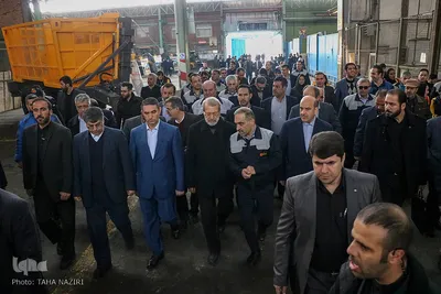بازدید رئیس مجلس شورای اسلامی از شرکت هپکو