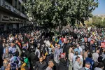 تشیع پیکر شهدای حادثه تروریستی شاهچراغ