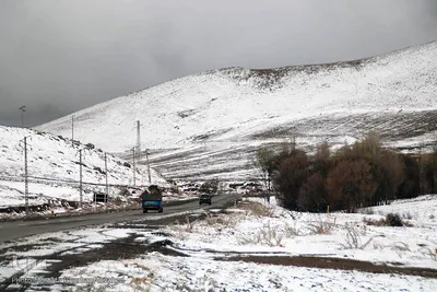 بارش برف پاییزی در ارتفاعات و مناطق روستایی اهر
