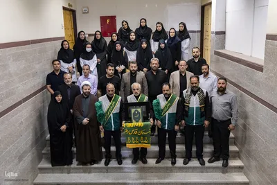 پرچم‌گردانی حرم مطهر امام رضا (ع) در مجتمع تحقیقاتی شهدای جهاددانشگاهی