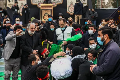 تشییع پیکر شهدای گمنام در دانشگاه آزاد تهران شمال