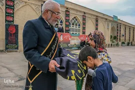 آیین تعویض پرچم آستان مقدس حضرت سید علاءالدین حسین(علیه السلام)‎‎