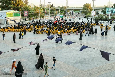 اجتماع پر شور دختران نوجوان در گلزار شهدای قزوین‎‎