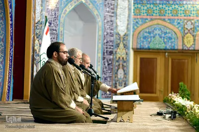 مراسم جزخوانی قرآن کریم درامامزاده نرمی اصفهان