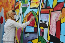 جشنواره نقاشی دیواری «آوای پاییز» در شیراز