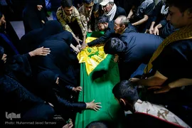 وداع با شهید محمود حیدری مدافع حرم فاطمیون