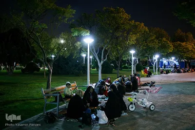 سفره های ساده افطار ـ پارک حجاب مشهد
