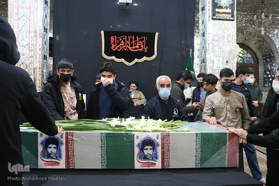 پیکر مطهر شهید حبیب الله حقیقی مهمان آستان مقدس سید علاءالدین حسین(ع)‎‎