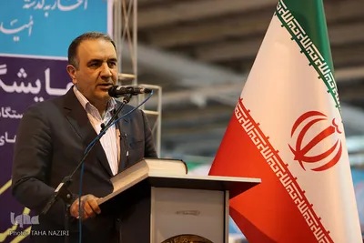 سعید فرخی معاون امور اقتصادی استاندار مرکزی در آئین افتتاحیه نمایشگاه دستاوردهای انقلاب اسلامی 