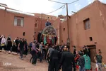 آیین سنتی «نخل‌گردانی» در روستای ابیانه نطنز