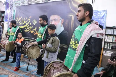 سوگواری اهالی شهرک سعدی در عزای رهبر شهید