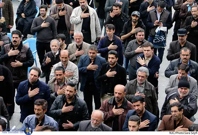 تجمع عزاداران فاطمی در میدان امام حسین (ع)