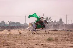 Zum zweiten Mal in Folge: Schauspiel des Az-Zahraa (Friede sei mit ihr) Vereins über den zehnten Tag von Muharram