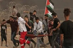 د ستنیدو د حق د لاریون په ۷۷ جمعه یو فلسطینی شهید شوی او ۴۰ زخمي شول