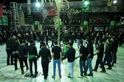 مراسم عزاداری و سینه زنی بوشهری در مسجد امام سجاد (ع) اهواز