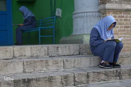 ورود متسابقین به محل آزمون
