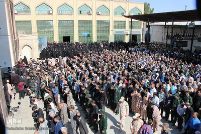 تشییع پیکر شهید ابراهیم غلامی، از رزمندگان دفاع مقدس