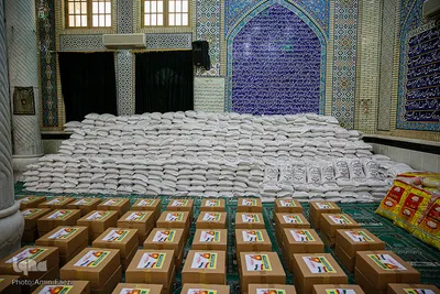 آماده سازی و توزیع 1400 بسته معیشتی در شیراز