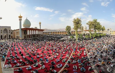 مراسم دعای عرفه در حرم مطهر شاهچراغ (ع)