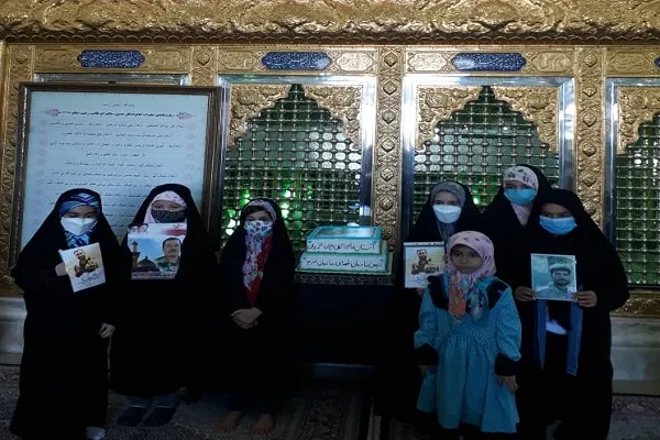40 فرزند دختر شهدای مدافع حرم در امامزادگان پنج تن لویزان تجلیل شدند