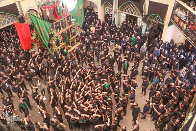 مراسم نخل‌برداری در حسینیه نظر کرده یزد‎