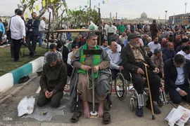 نماز عید سعید فطر در حرم حضرت عبدالعظیم(ع)