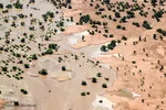 تصویر هوایی از مناطق سیل زده