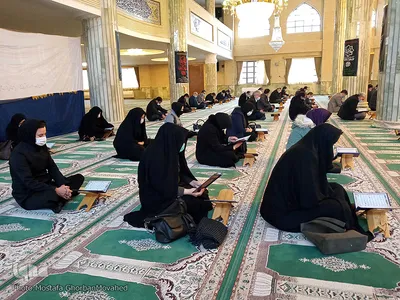 مراسم ختم قرآن به مناسبت ایام شهادت حضرت فاطمه(س) در اهر