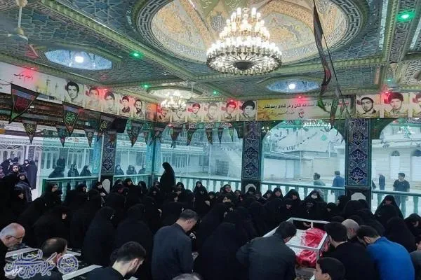 آیین تشییع پیکر مادر شهیدان رستم زاده گنجی در بابل