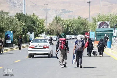 تردد زائران اربعین حسینی از پایانه مرزی تمرچین پیرانشهر