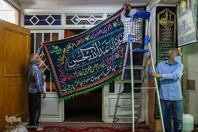 دوباره تکیه‌های غم برپا شد