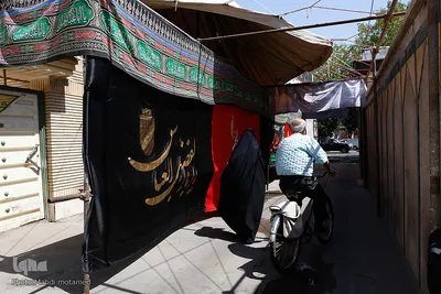 سیاهپوش شدن شهر قزوین