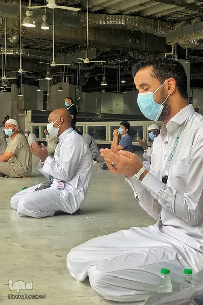 طواف وداع حجاج بیت االله الحرام در آخرین روز حج تمتع ۱۴۴۱