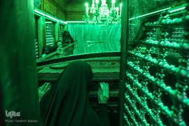 مراسم غبارروبی حرم حضرت عبدالعظیم در ایام شهادت حضرت زهرا (س)