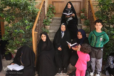 مراسم جزء‌خوانی در خانه موزه شهید مدرس