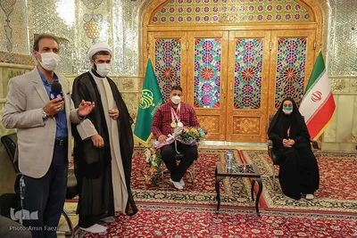 حضور قهرمانان پارالمپیک توکیو ۲۰۲۰ در حرم شاهچراغ(ع)