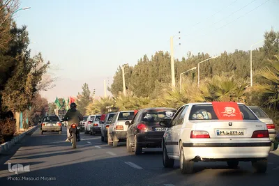 راهپیمایی خودرویی به مناسبت سالگرد شهادت سردار شهید حاج قاسم سلیمانی در یزد‎