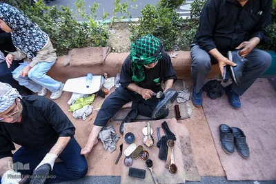 مراسم آیینی جاماندگان اربعین حسینی