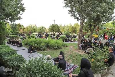 مراسم عزاداری اباعبدالله الحسین(ع) در مزار شهدای گمنام همدان‎
