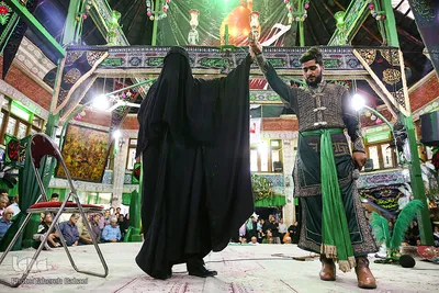 مراسم تعزیه خوانی وداع حضرت علی اکبر(ع)